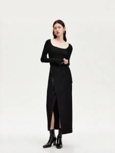 Vero Moda | Váy Đơn Bụng Kéo Dây Mới Thu Ống Ôm