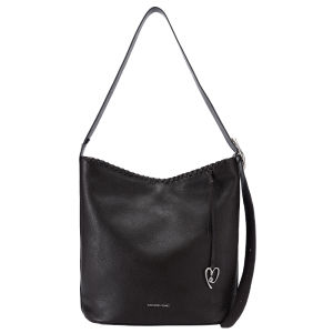 Braided Leather and Denim Tote Bag