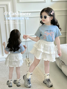 Bộ Đồ Trẻ Em Mùa Hè Tay Ngắn Phong Cách Hàn Quốc Thời Trang Hai Mảnh Cho Bé Gái Bộ Đồ Trẻ Em Thường Ngày Thoải Mái Thoáng Khí