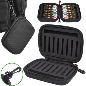 Portable Fly Fishing Lure Spinner Spoon Bait Organizer Foam Fishing Storage Box Fish Hook EVA Storage Case Bait Container Bag