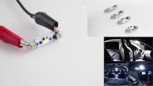 KEVANLY | 2PCS Canbus C5W C10W Led Bulb 1SMD 3570 Chip 31mm 36mm 39mm 41mm Car Festoon Light Auto Interior Dome Reading Lights Trunk Light