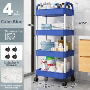Portable Multi-functional Snack Storage Trolley