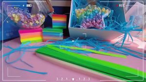 540 tờ giấy ngôi sao may mắn tự làm 24 cm dải giấy ngôi sao phát sáng giấy ngôi sao hoạt hình origami