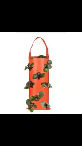 New 6-Hole Grow Bag Hanging Strawberry Upside Down Potato Vegetable Flower Plant Grow Bags Garden Decoration Planter Tomato