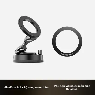 Black Shark | Giá Đỡ Điện Thoại Ô Tô Dùng Hút Chân Không và Từ Tính Gập Được
