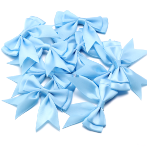 10Pcs Satin Ribbon Bows Multicolor Double Layer Bowknots For DIY Headwear Clothing Gift Wedding Party Crafts Decoration Findings