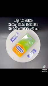 Bao cao su Extreme Excita Ribbed có gân kéo dài time nhiều gel hương thơm hộp 12 bcs