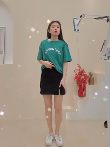 Mini Denim Short Skirt for Women High Waist Short Skirt with Safety Pant Womens Denim Mini Shorts