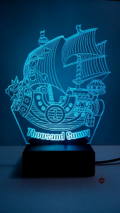 Lampu Hias Akrilik LED Thousand Sunny One Piece