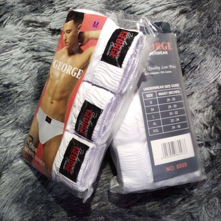 George Men s Underwear White Lazada PH