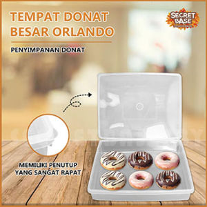 TEMPAT DONAT BESAR - Kotak Wadah Serbaguna / Box Plastik Rapat