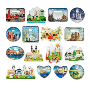 สติกเกอร์แม่เหล็กติดตู้เย็นไอร์แลนด์รัสเซียยูเครนตุรกีโปแลนด์ฮังการีเช็กเซวี่โรมาเนีย