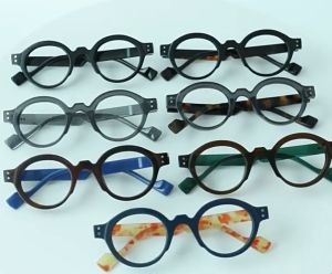 A-G Japan Style Retro Fashion Reading Eye Glasses for Men and Women Round Replace Lens Presbyopic Glasses with Grade Clear Vision Harry Potter Eyewear High Quality G810