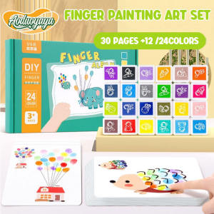 Aoduoyaya 12/24 Colours DIY Finger Paint Creative Doodle Doodle Montessori Hobby Toy Kindergarten Gift Washable