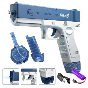 Súng Nước Điện 43cm Dành Cho Người Lớn - Súng Phun Nước Tự Động Mạnh Mẽ Lý Tưởng Làm Đồ Chơi Ngoài Trời Bãi Biển Quà Tặng Cho Bé Trai Và Trẻ Em