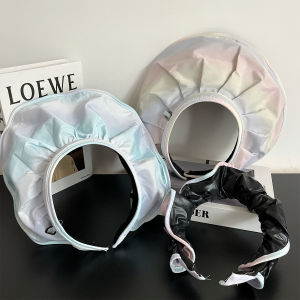 Rainbow Shell Sun Hat Womens Summer Beach Face Covering Hairband Sun Protection Cap Shell Design Lightweight Breathable