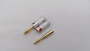 [SG Ready Stock] Golden Nakamichi Speaker Banana 4MM Plug Connector Adapter Connectors Audio equipment plug