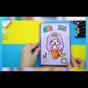 Đồ chơi búp bê giấy nàng tiên cá cho bé gái TA02