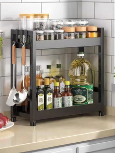 B&W | Aesthetic Compact Multipurpose Seasoning Storage Rack
