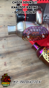 KNALPOT RACING THAILAND STAINLESS BOTOL TIDUR PLUS PEMANIS TAMENG TU26 3WZ4 3WZ 2TAK STAINLESS STEEL KNALPOT SPRAYER RACING TU26 SILENCER MUFFLER RACING RECING RESING MESIN SEMPROT HAMA 2 TAK TNK767 TNK777 ORIGINAL MWS PARTS | TU26 | MP-PRODUCTION