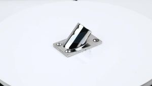 22/25mm Tube Pipe Base 45° Marine 316 Stainless Steel Rectangular Base Handrail Fittings Accessories Boat Hardware