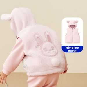 MINI BALA | Áo Gile Trẻ Em Chống Tĩnh Điện Hình Gấu Teddy