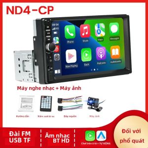 Navifly 7Inch Màn Hình Cảm Ứng HD 2 DIN Phát Thanh Xe Hơi MP5 Người Chơi Autoradio Đa Phương Tiện Dẫn Đường BT Có Điều Khiển Bánh Lái