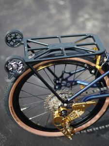 Ruhm Folding Bicycle Rack Suitable for Aline Cline Domestic Cotton Bike C7 Platform Type Aluminum Alloy Lightweight Oxford Cloth