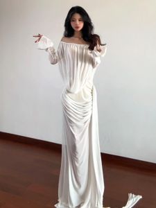 CHANGTONG | Beachwear Shoulder Strap Fitted Long Dress