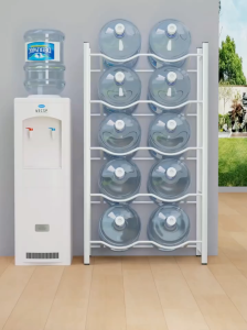 3/4/5 Layer Mineral Water Dispenser Rack Stand Water Gallon Rack Space Saver Organizer Water Container Rack Water Bottle Buddy Display Rack for Office/House Use