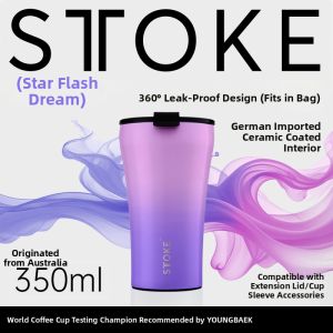 STTOKE | Portable Thermal Coffee Cup Stainless Steel with Ceramic Liner