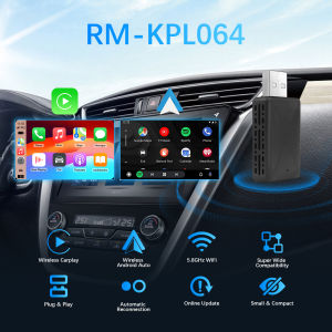 2in1 Wireless CarPlay Android Auto Adapter for Almost All Kinds of Factory Wired Car Plug and Play Smart USB Dongle Mini Box