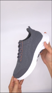 Perrieri Men Comfortable Casual Sport Sneakers 84127 (Black / Grey)