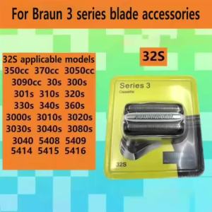 Shaver Head for Braun 32S Series 3 3020S 3030S 3040S 3080S Electric Shaver Head Replacement Foil Cutter Heads