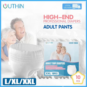 UTHIN 10PCS 510g High Quality Pant Disposable Absorption Pull Up Pants L/XL/XXL Breathable Leak-Proof Pant