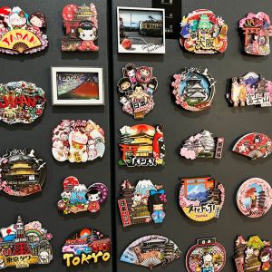 MUDIAN | High Quality Magnetic Refrigerator Stickers design with Japan themes including Tokyo Osaka Mount Fuji and Hokkaido 2026 new style