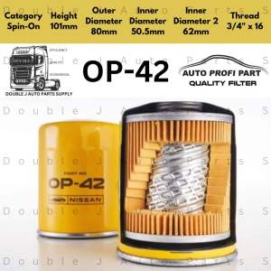 Genuine Auto Profi Nissan Oil Filter OP-42