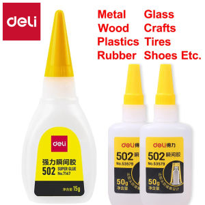 Deli 502 Super Glue Professional Strong Fast Instant Adhesive Cyanoacrylate Hardware Metal Cars Wood Craft Hobby Seconds Bond