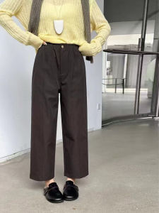 High Elastic Straight Leg Pants Autumn New Style Anti-Wrinkle Casual Womens Loose Fit Trousers plus Size Comfortable Leggings