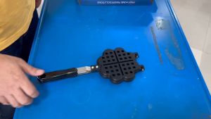 กระทะทํา วาฟเฟิลฮ่องกง ใช้กับเตาแก็ส รูปหัวใจ