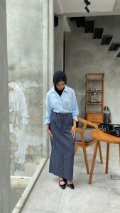 OFEYA - Dara Long Skirt - Rok Panjang Wanita - Korean Maxi Skirt