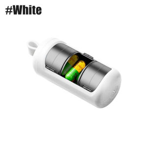 Pill Organizer 3 Compartments Portable Pill Case Travel Moisture Proof Pills Box for Tablets Vitamins Cod Liver Oil & Medication