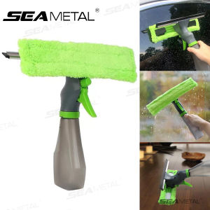 Seamital 3 trong 1 gậy lau cửa sổ phun khô scraper Tính năng vòi phun chai gạt nước vải vi sợi Bộ miếng lót