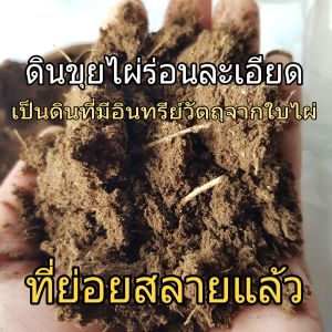 หน้าดินขุยไผ่ร่อนละเอียดพร้อมใช้งาน