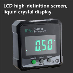 Professional Digital Display Angle Gauge Pocket Digital Level Protractor Inclinometer 360 Degree Magnetic Electronic Level Laser