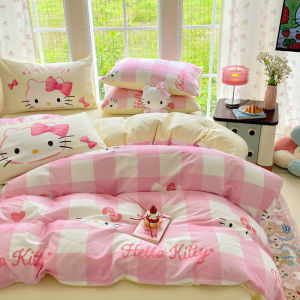 Fuji Store Sanrio Cartoon Digital Print Mixed Pure Cotton Print Series Four Piece Set Bedding Quilt Cover Sheet Pillowcase