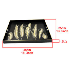 จานวางเครื่องดื่มขนาดใหญ่ จานตกแต่งสไตล์ยุโรป จานสำหรับตั้งชา เครื่องประดับตกแต่งบ้าน จานวางเครื่องดื่มแบบอเนกประสงค์