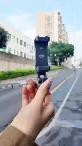 VRIG Metal Phone Holder with Cold Shoe & 1/4"-20 Screw 360° Rotation Smartphone Holder Tripod Mount Adapter for iPhone Samsung