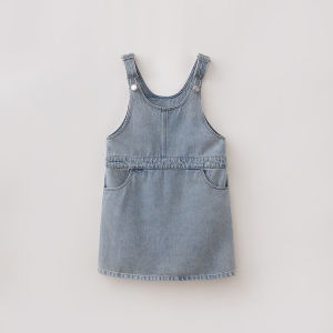 Marc&Janie | Retro Denim A-line Suspender Dress for Girls
