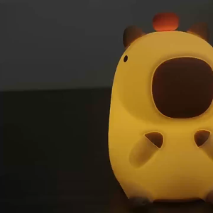 Cute Pet Capybara Night Light Cute Cartoon Silicone Creative Bedside Sleep Night Lamp For Childrens Room Decor Birthday gift